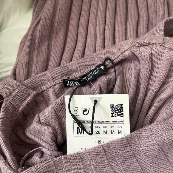 Zara Ribbed Sleeveless Maxi Dress Medium - Picture 8 of 9